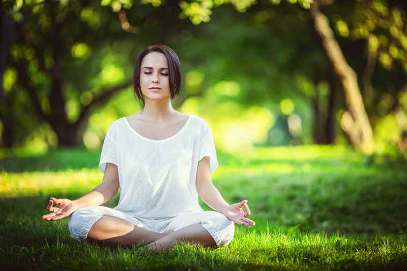 Calm and quieten your breath and body