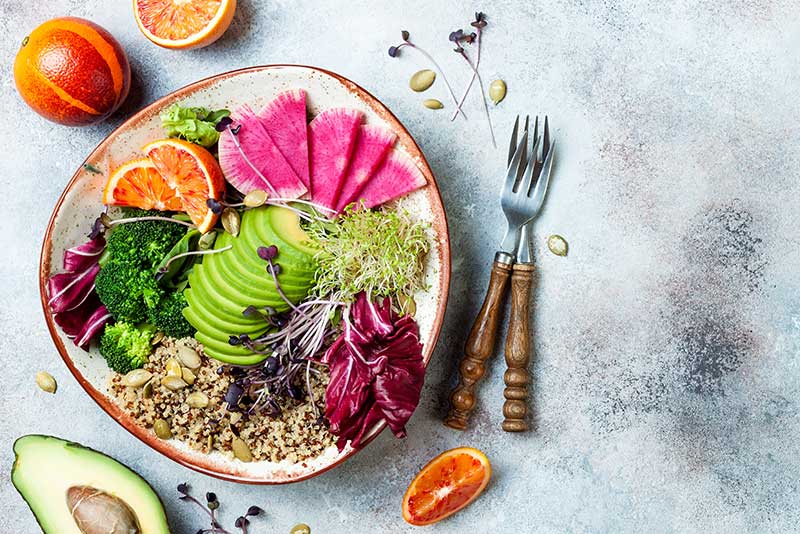 Eating a healthy diet