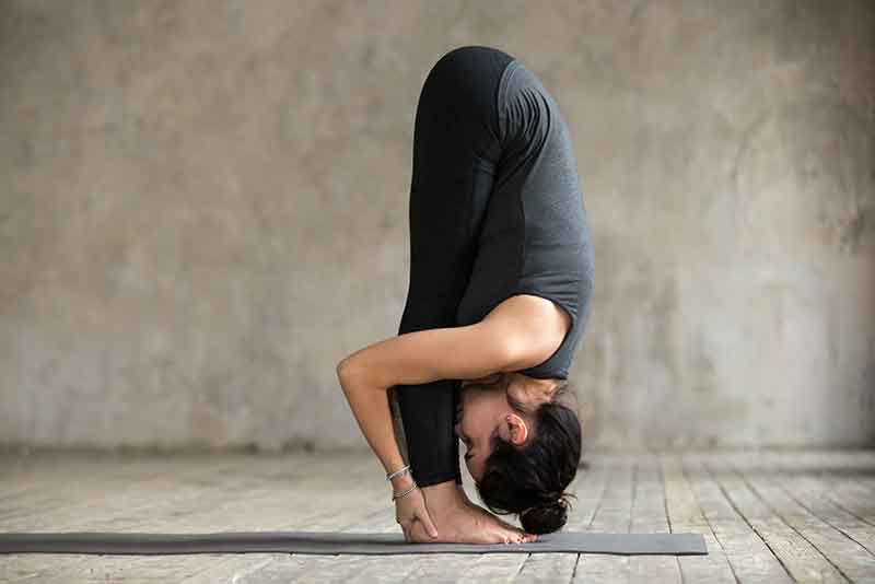Standing forward bend or Uttanasana