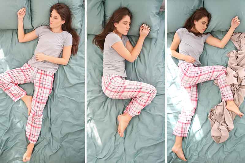 bedding and sleeping position