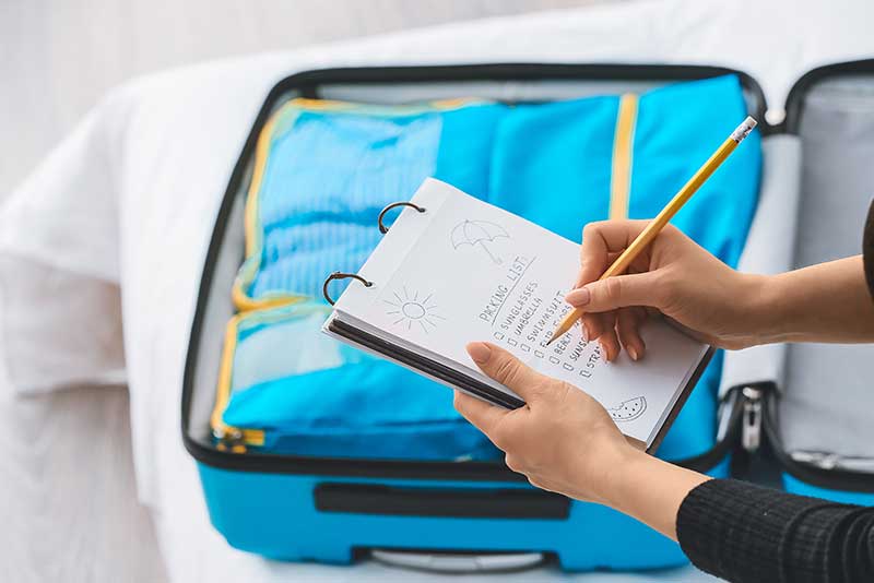 Packing list for dog friendly trip