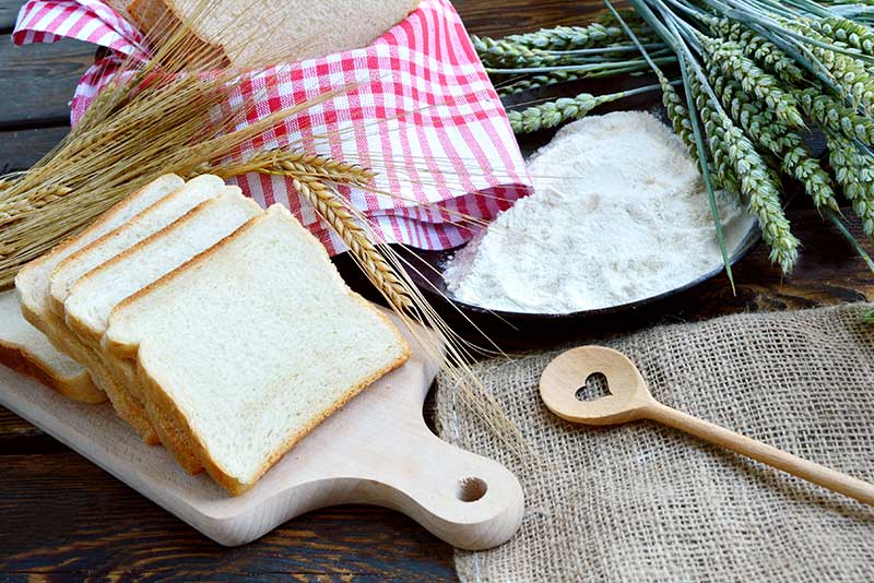 Refined flour food products