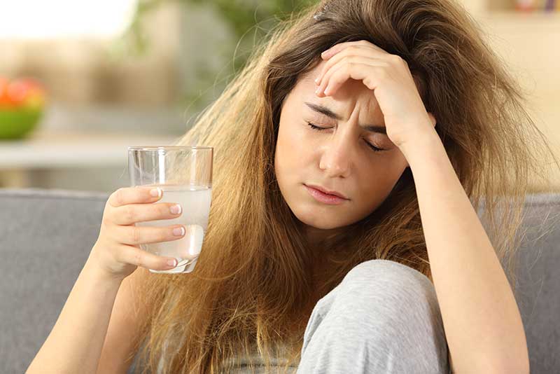Water good at reducing hangovers
