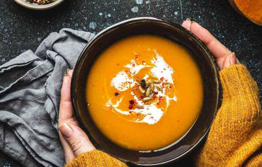 Pumpkin-And-Sprouted-Fenugreek-Soup