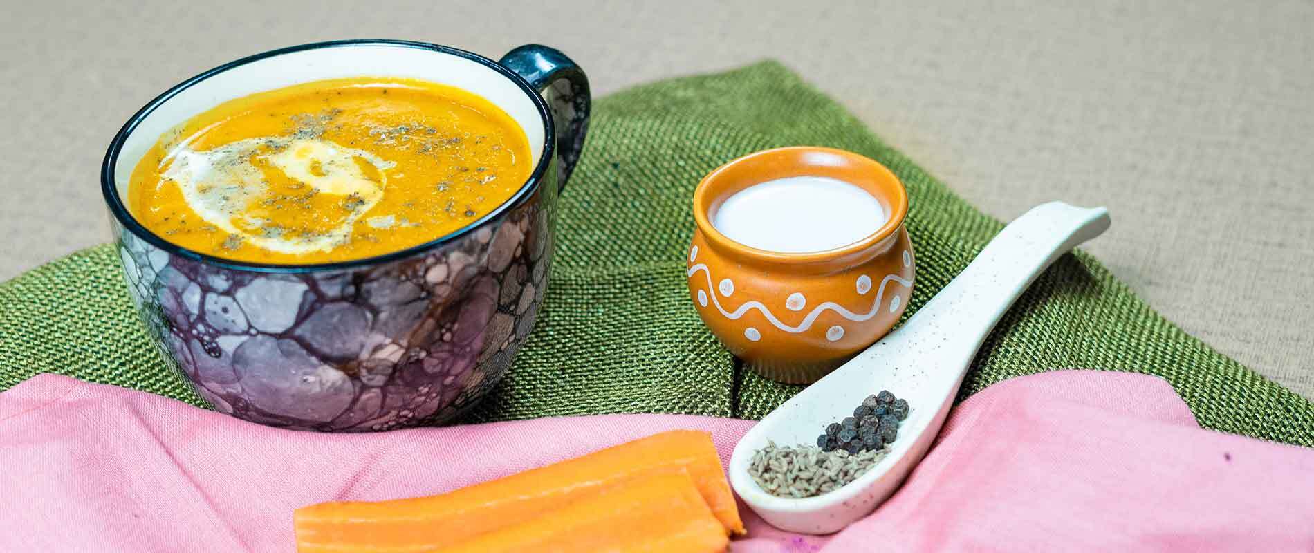 Carrot Jeera Soup Recipe
