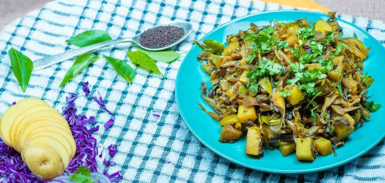 Purple Cabbage Aloo Sabji Delight