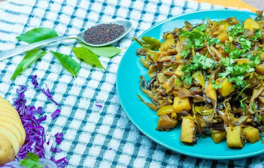 Purple Cabbage Aloo Sabji Delight