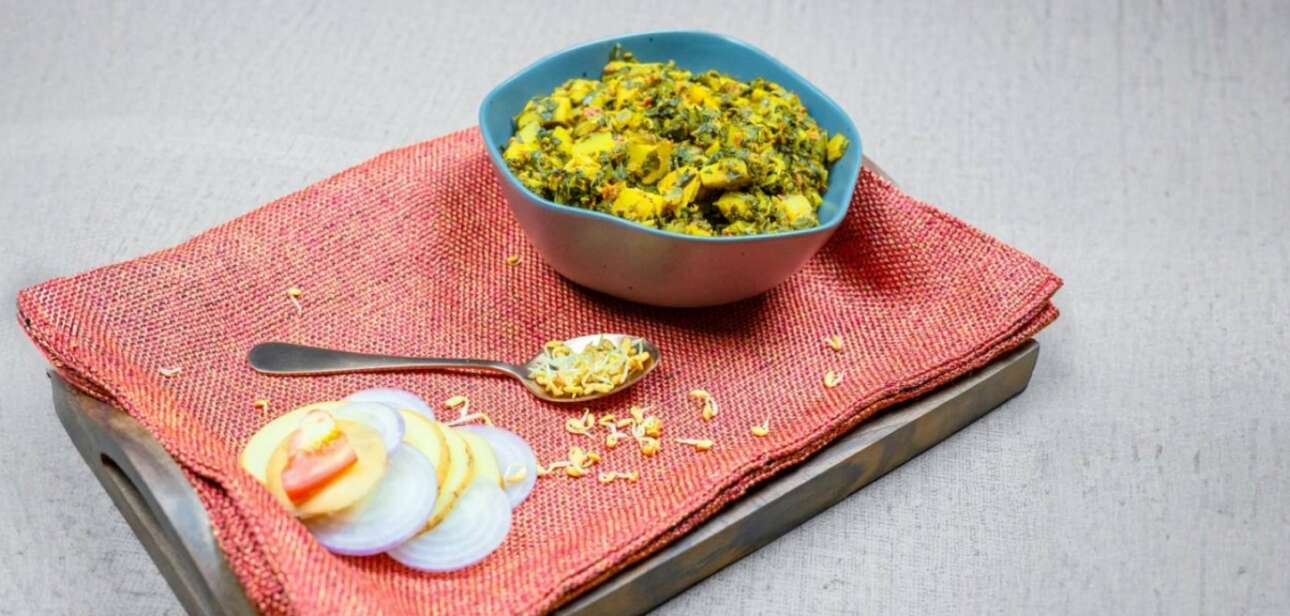 Aloo Green Cholai Bhaji