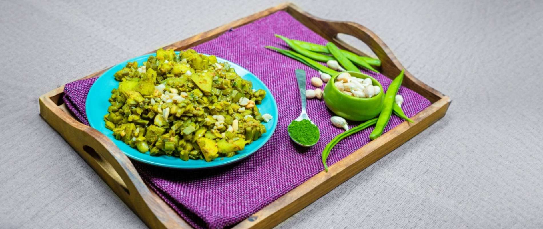 Gawar Fali Aloo Bhaji