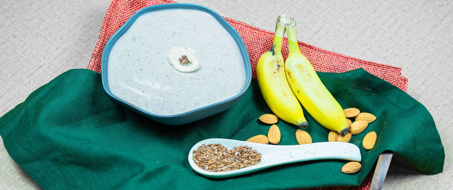 Badam Milk, Oats, And Banana Shake