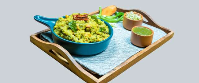 Sprouted Moong And Vegetable Brown Rice Khichdi