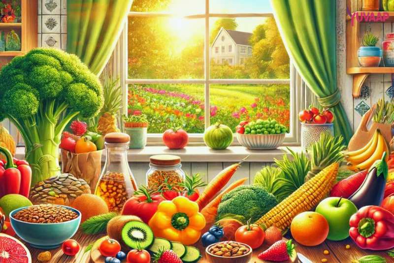 Balanced Nutrition for Mental Health - Plate of Healthy Food