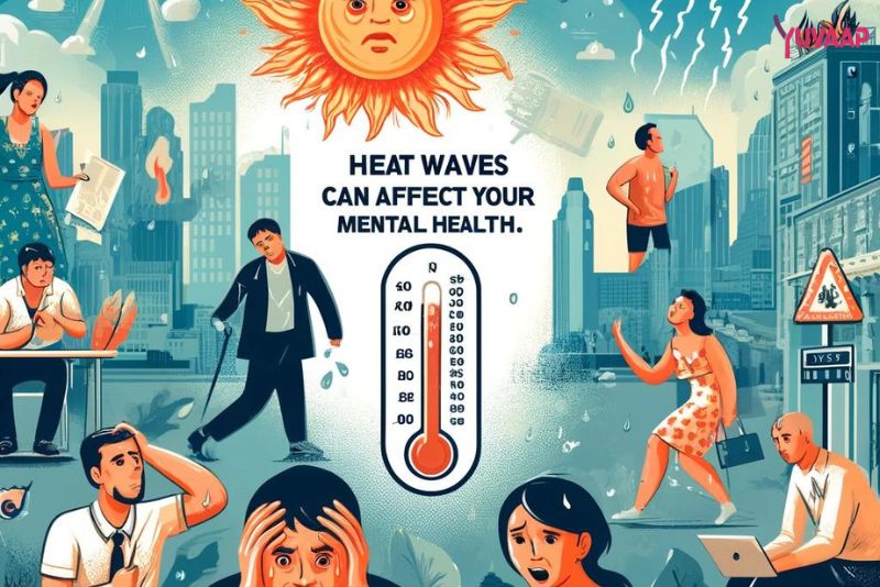 Heat waves affecting mental health